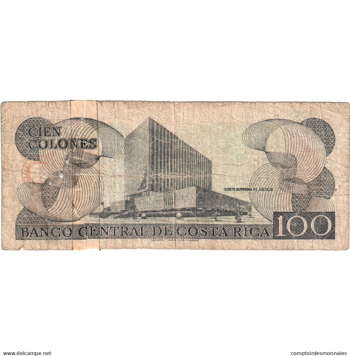 Billet, Costa Rica, 100 Colones, 1993, 1993-09-28, KM:261a, B - Costa Rica