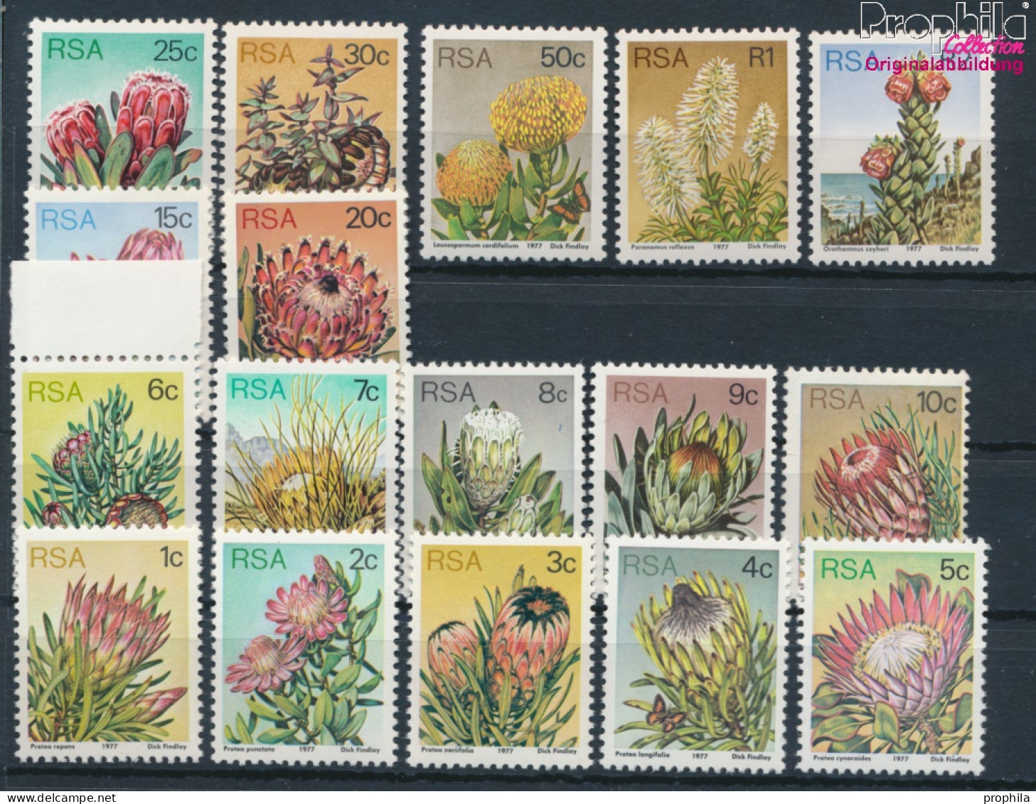 Südafrika 512A-528A (kompl.Ausg.) Postfrisch 1977 Proteusgewächse (10285299 - Nuovi