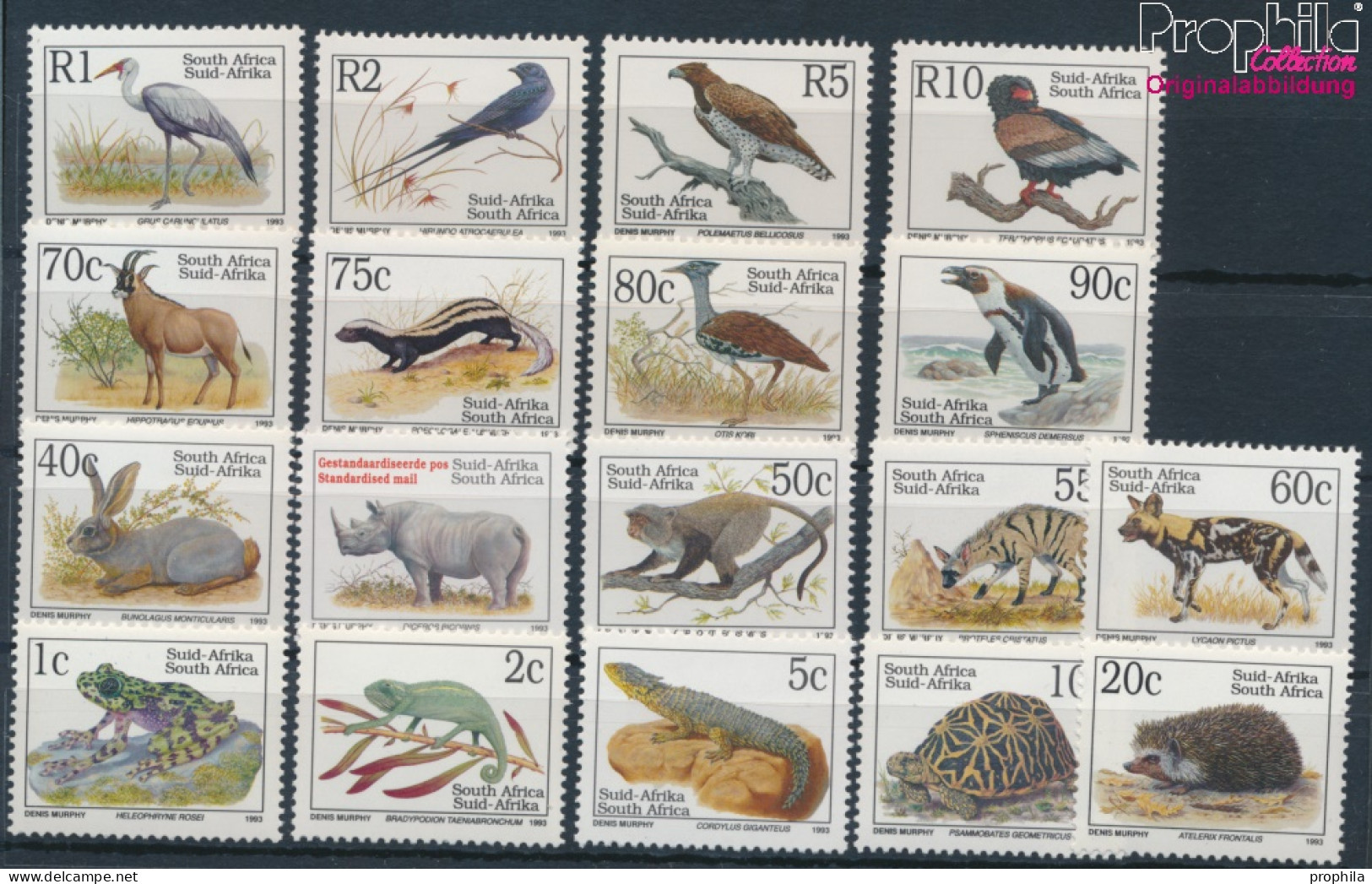 Südafrika 890I A-907I A (kompl.Ausg.) Postfrisch 1993 Bedrohte Tiere (10285298 - Nuovi