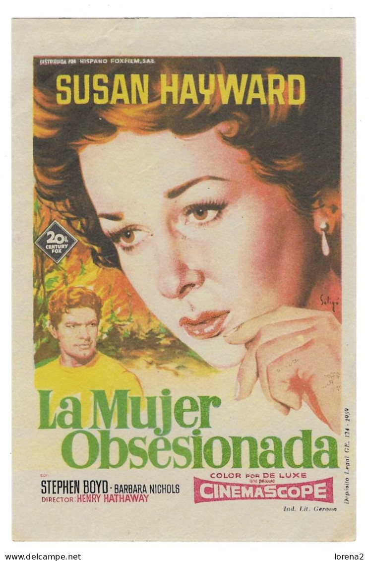 Programa Cine. La Mujer Obsesionada. 19-1670 - Cinema Advertisement