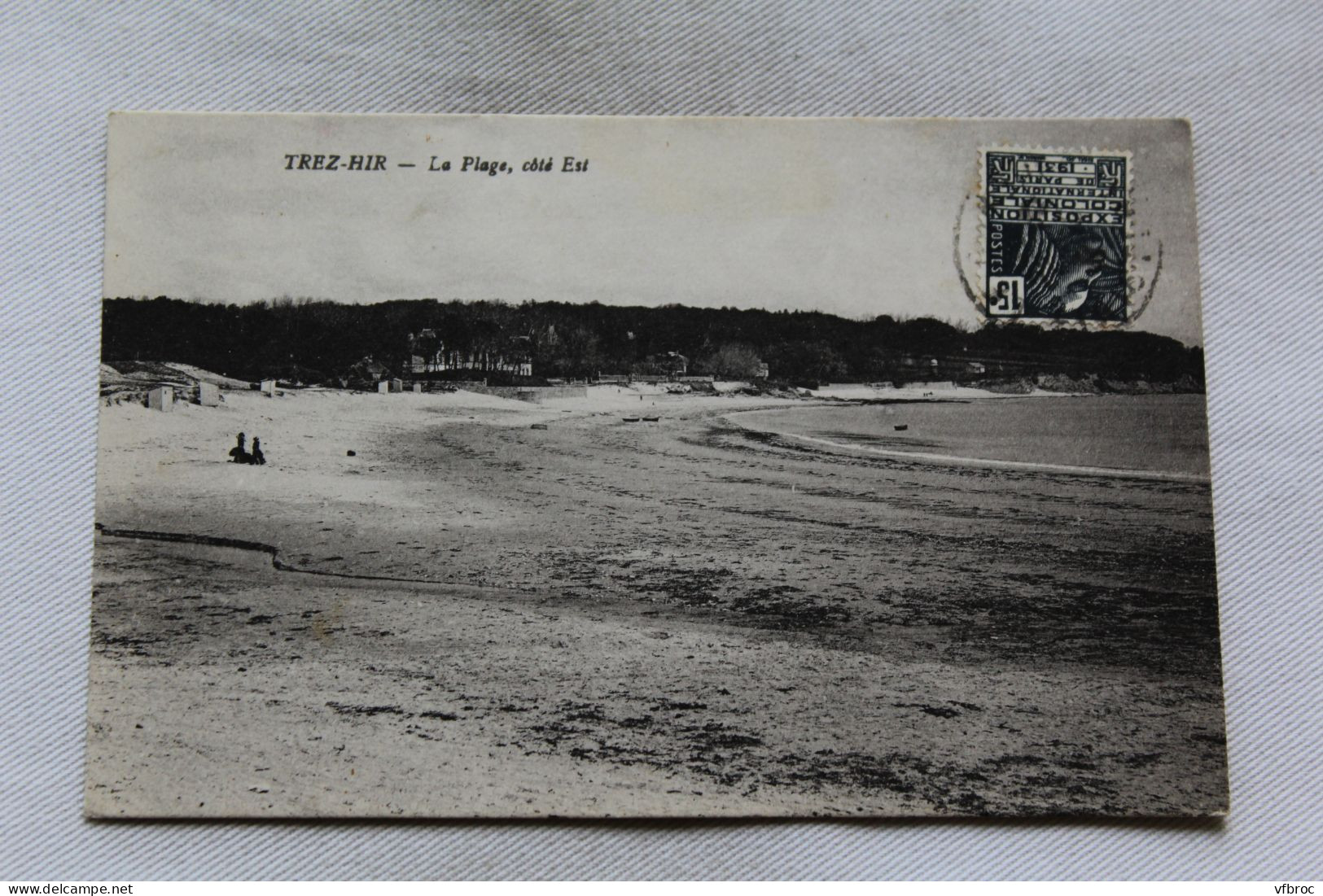 Cpa 1931, Trez Hir, La Plage Côté Est, Finistère 29 - Plougonvelin