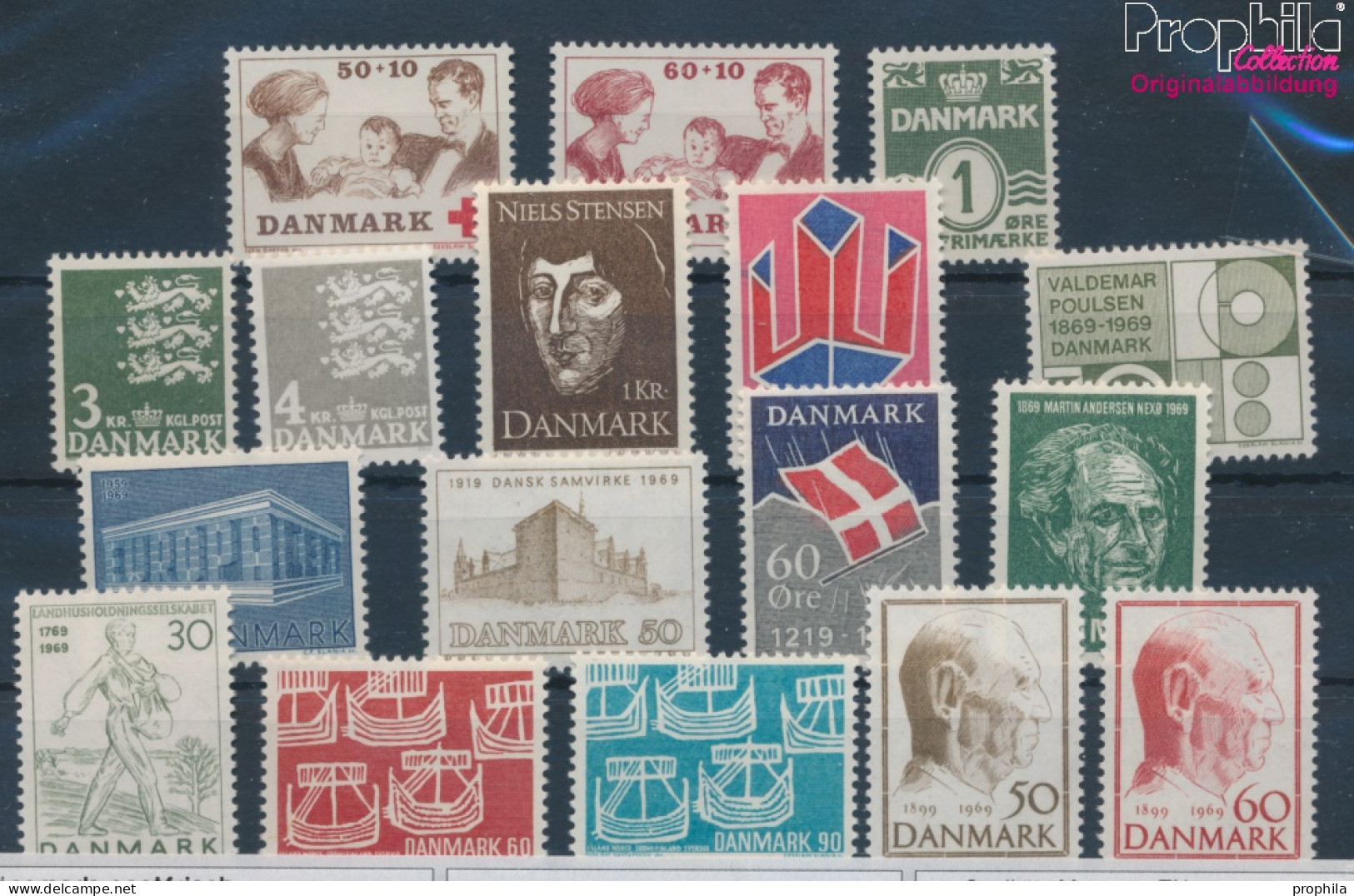 Dänemark Postfrisch Landhaushaltsdgesellschaft 1969 Europa, Kunst, Rotes Kreuz U.a.  (10326022 - Nuovi