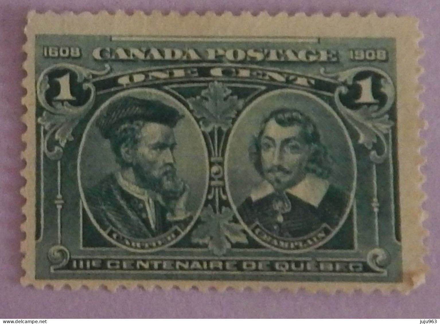 CANADA YT 86 NEUF(*)MNG "CARTIER ET CHAMPLAIN"  ANNÉE 1908 - Unused Stamps