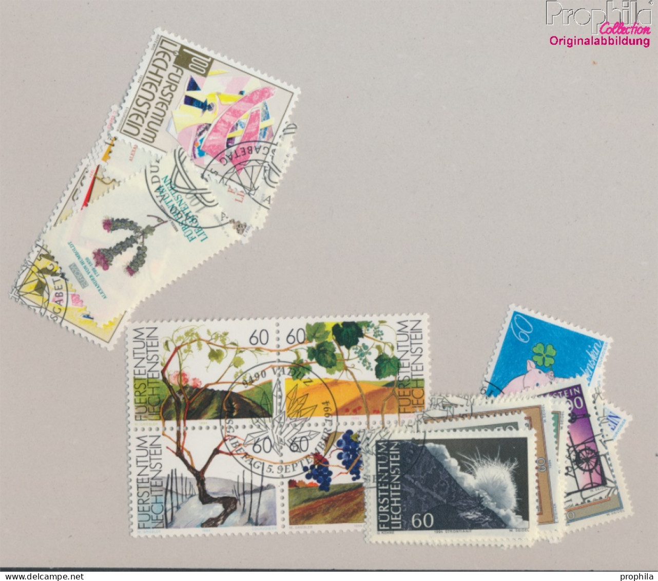 Liechtenstein Gestempelt Europamarken 1994 Mineralien, Weihnachten U.a.  (10325709 - Used Stamps