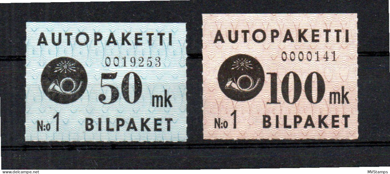 Finnland 1949 APM 4/5 Auto-Paketmarken/Autopaketti Postfrisch - Pacchi Tramite Autobus