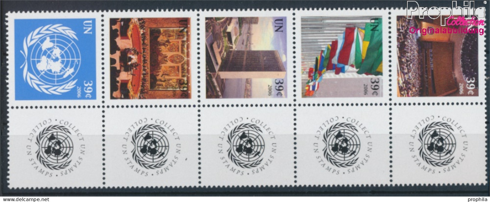 UNO - New York 1005-1009 Zehnerblock (kompl.Ausg.) Postfrisch 2006 Grußmarken (10325904 - Unused Stamps