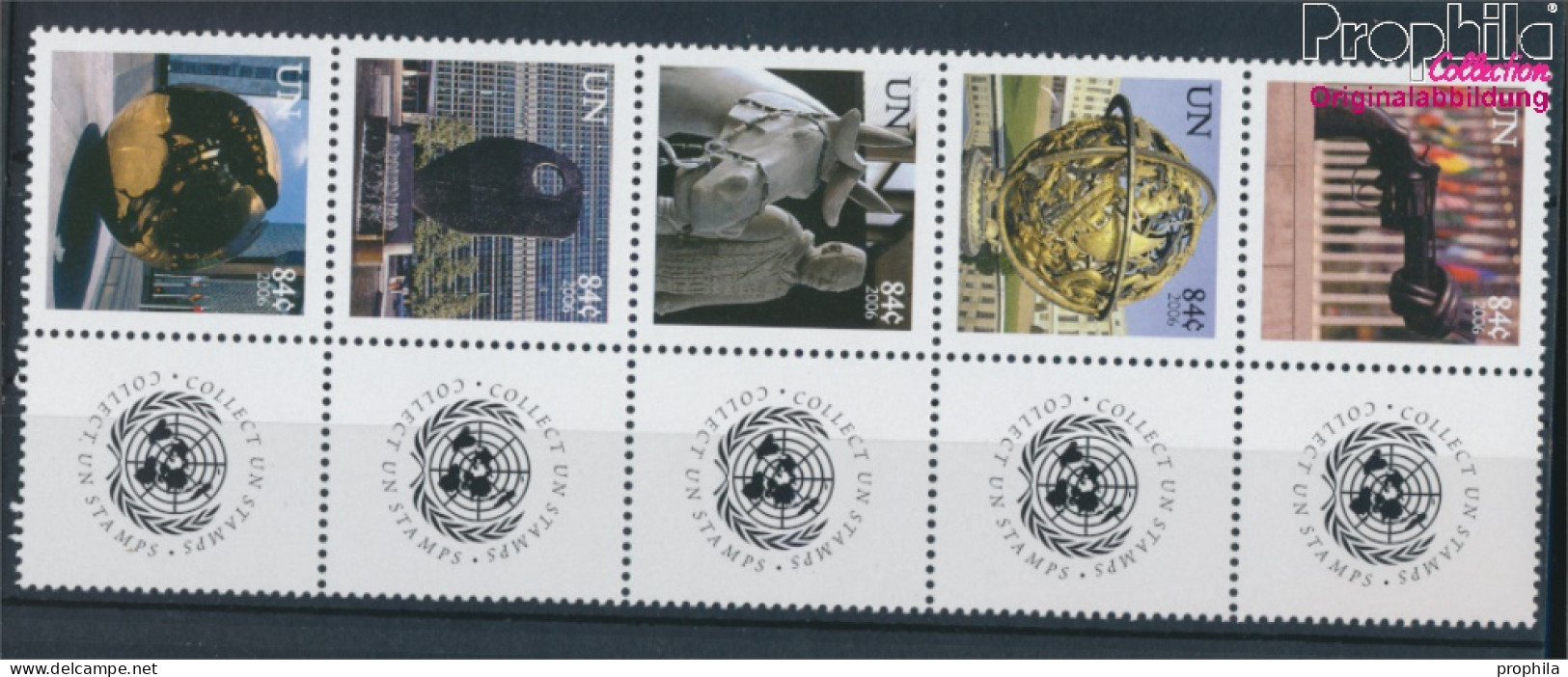 UNO - New York 1010A-1014A Zehnerblock (kompl.Ausg.) Postfrisch 2006 Grußmarken (10325903 - Unused Stamps