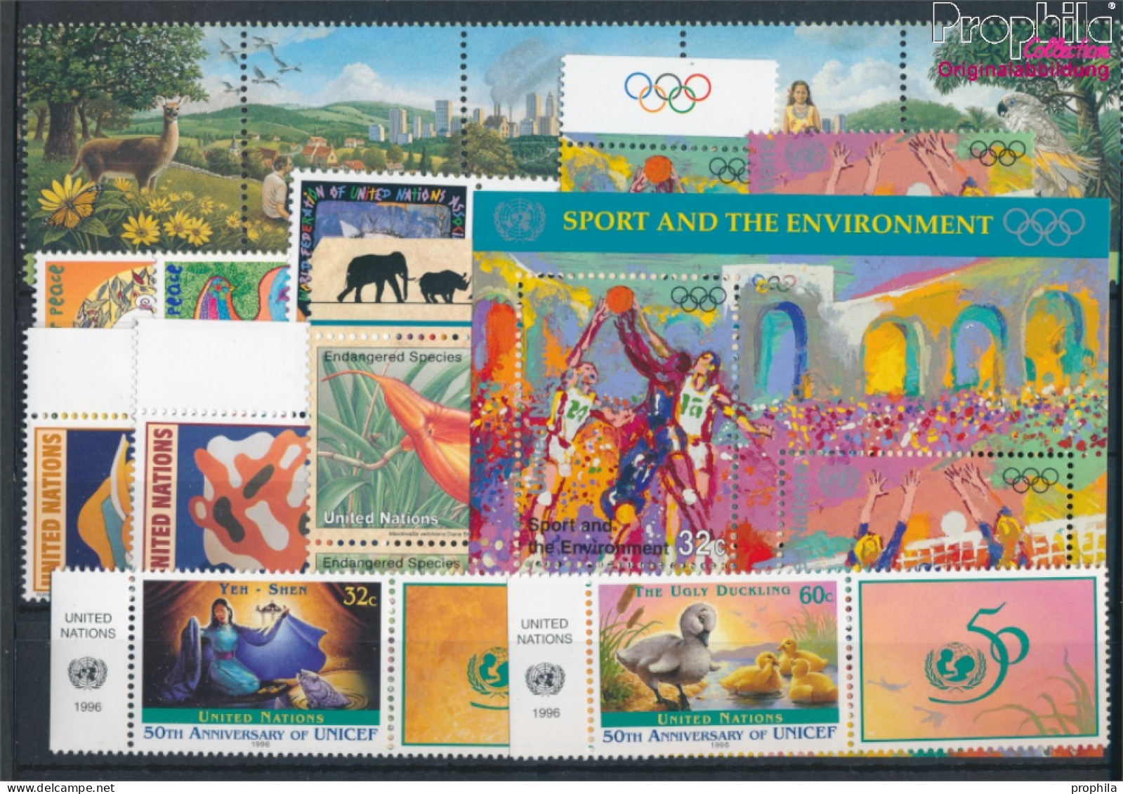 UNO - New York Postfrisch WFUNA 1996 Olympia, Flora U.a.  (10325908 - Unused Stamps