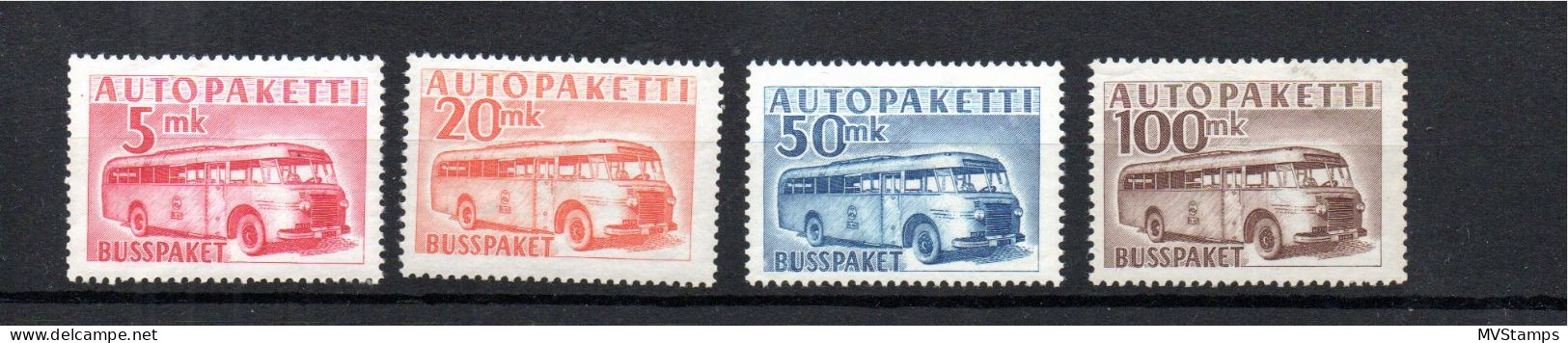 Finnland 1949 Satz APM 6/9 Auto-Paketmarken/Autopaketti Postfrisch - Pacchi Tramite Autobus