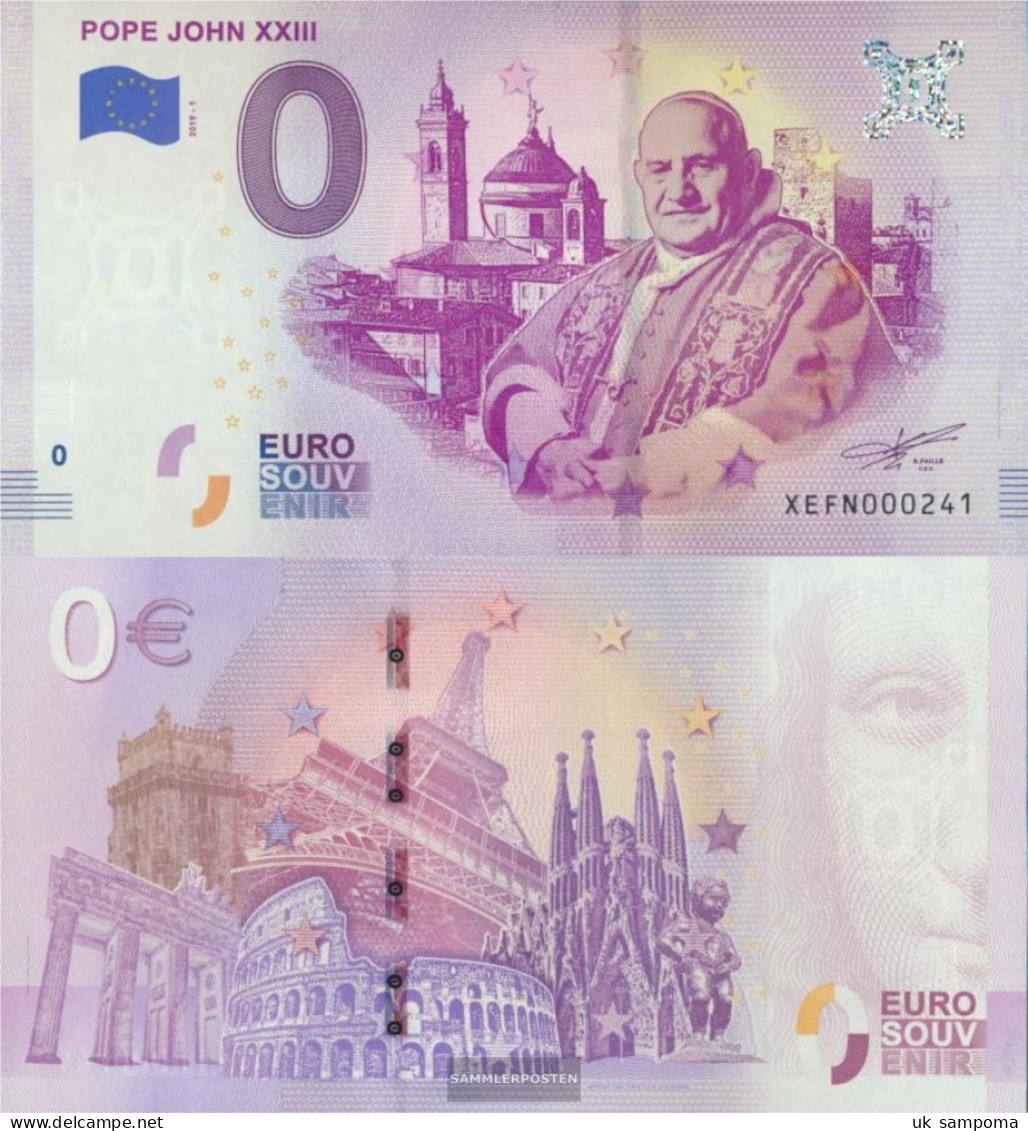 Vatikanstadt Souvenirschein Pope Johannes XXIII. Uncirculated 2019 0 Euro Pope Johannes XXIII. - Vatikan