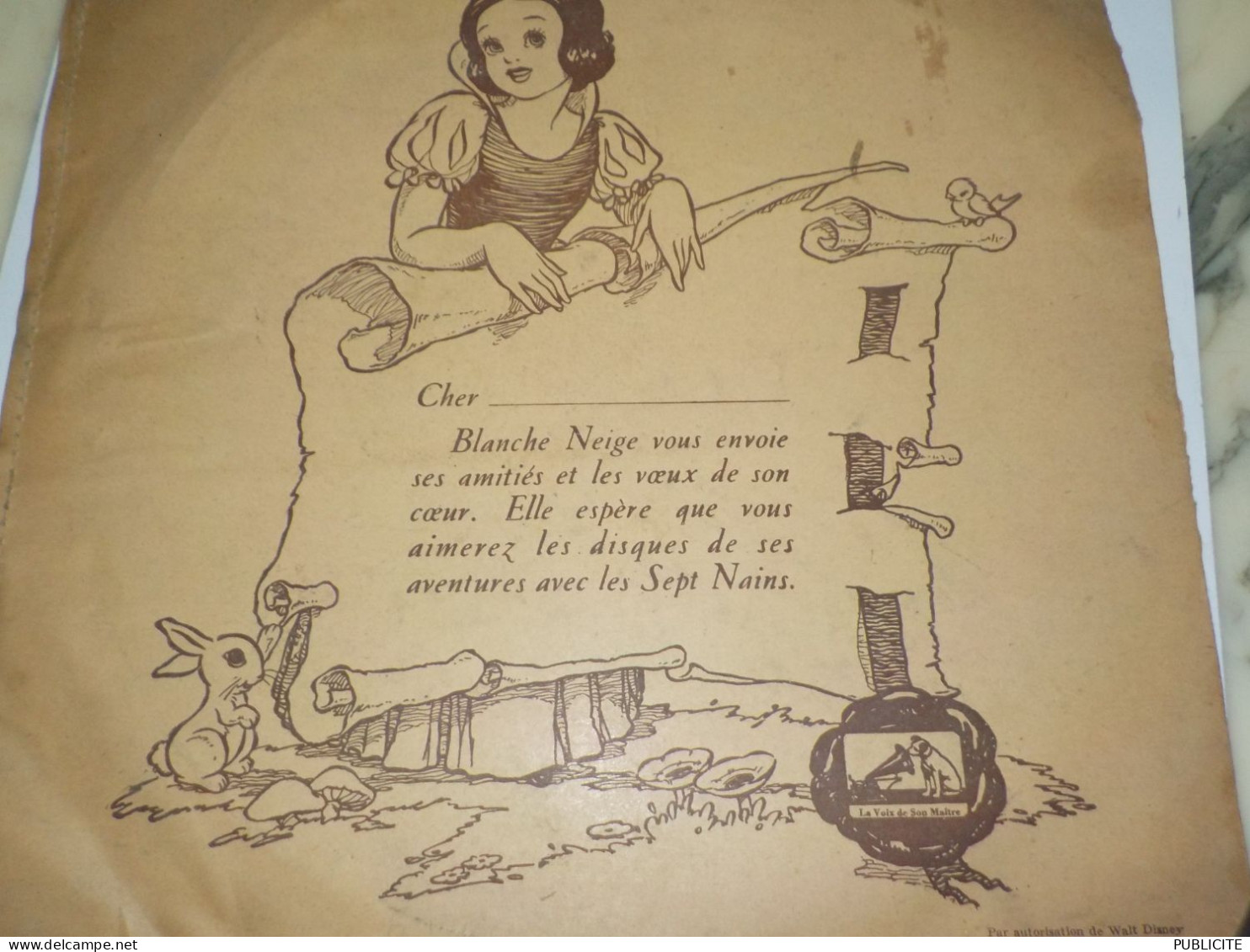 78 Tour Histoire De Blanche Neige - 78 Rpm - Schellackplatten