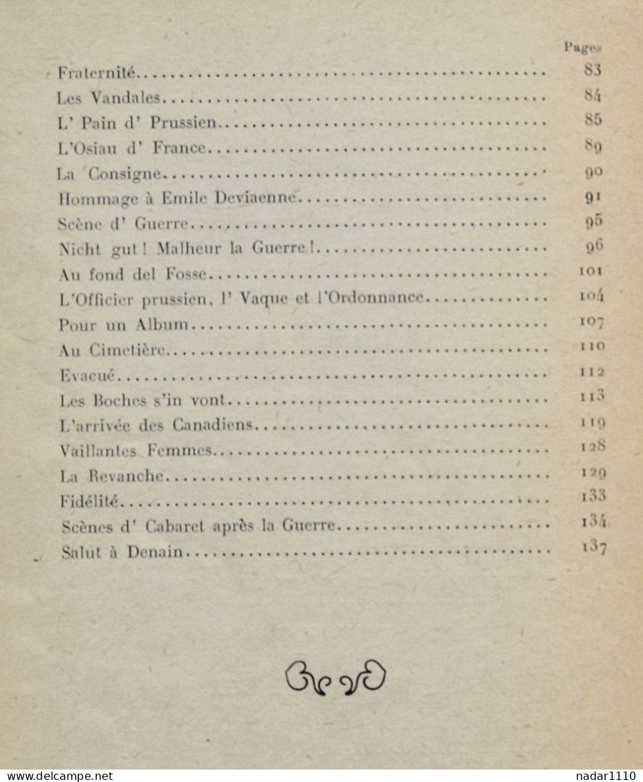 Guerre 14-18 : Les Boches au Pays Noir - Jules Mousseron - Poésies patoises - Denain, 1920