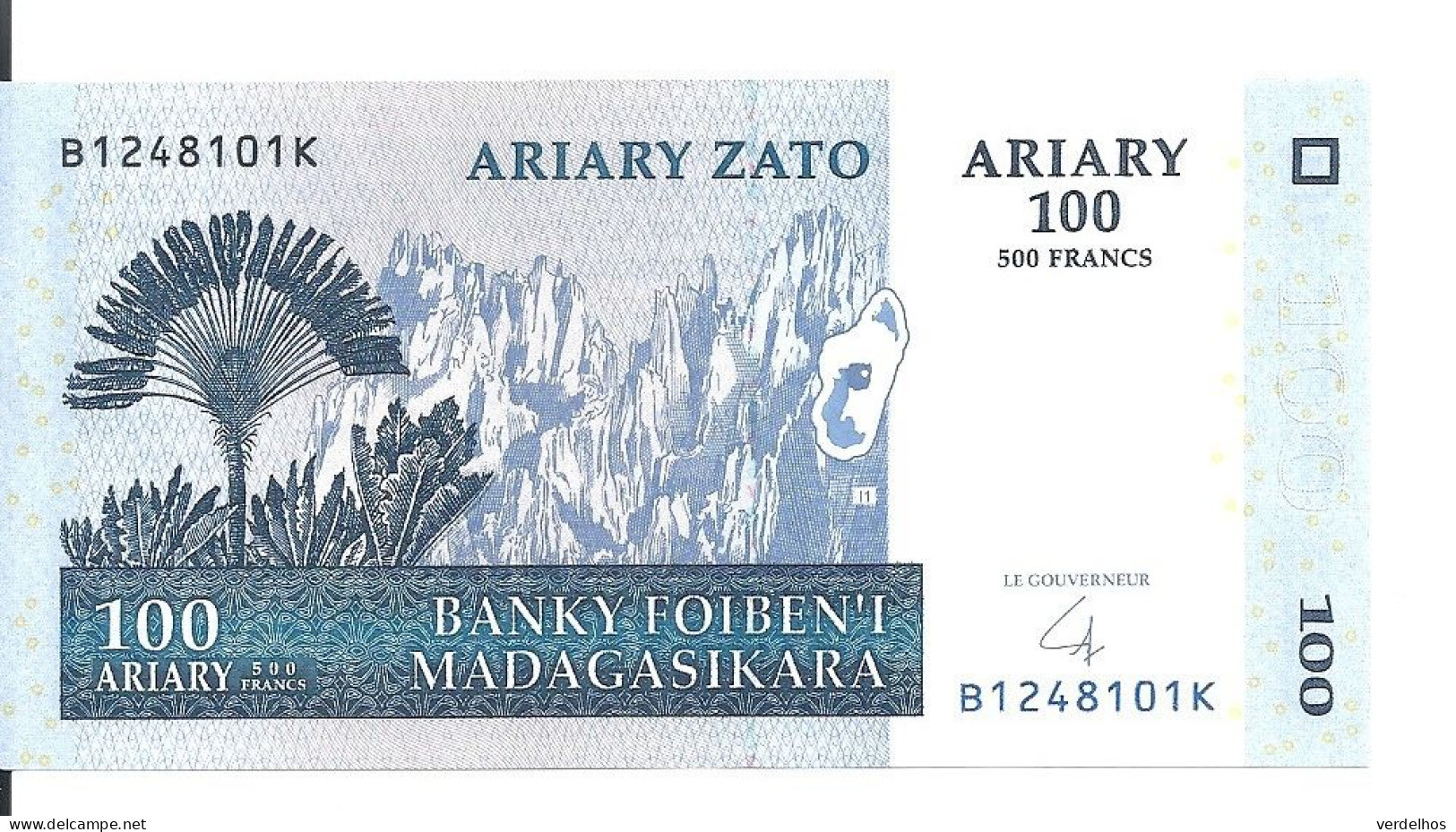 MADAGASCAR 100 ARIARY 2004 UNC P 86 B - Madagascar