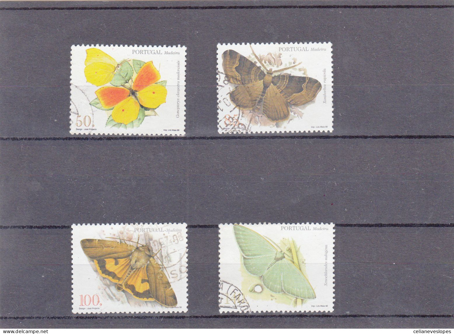 Portugal, Insectos Da Madeira, 1998, Mundifil Nº 2551 A 2554 Used - Oblitérés