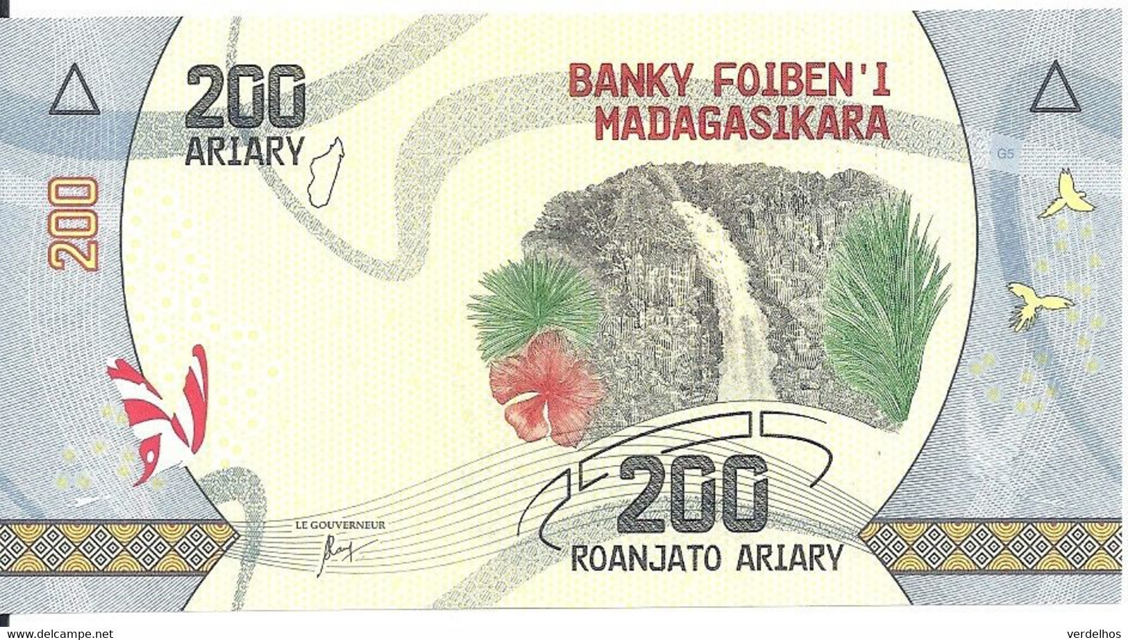 MADAGASCAR 200 ARIARY 2017 UNC P 98 - Madagaskar