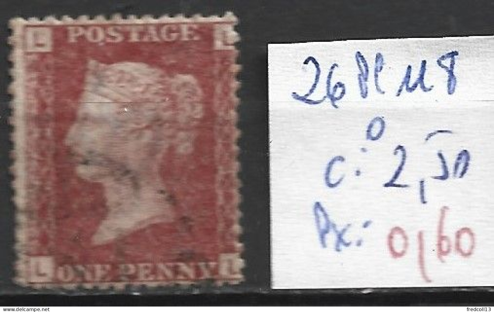 GRANDE-BRETAGNE 26 Planche 118 Oblitéré  Côte 2.50 € - Used Stamps