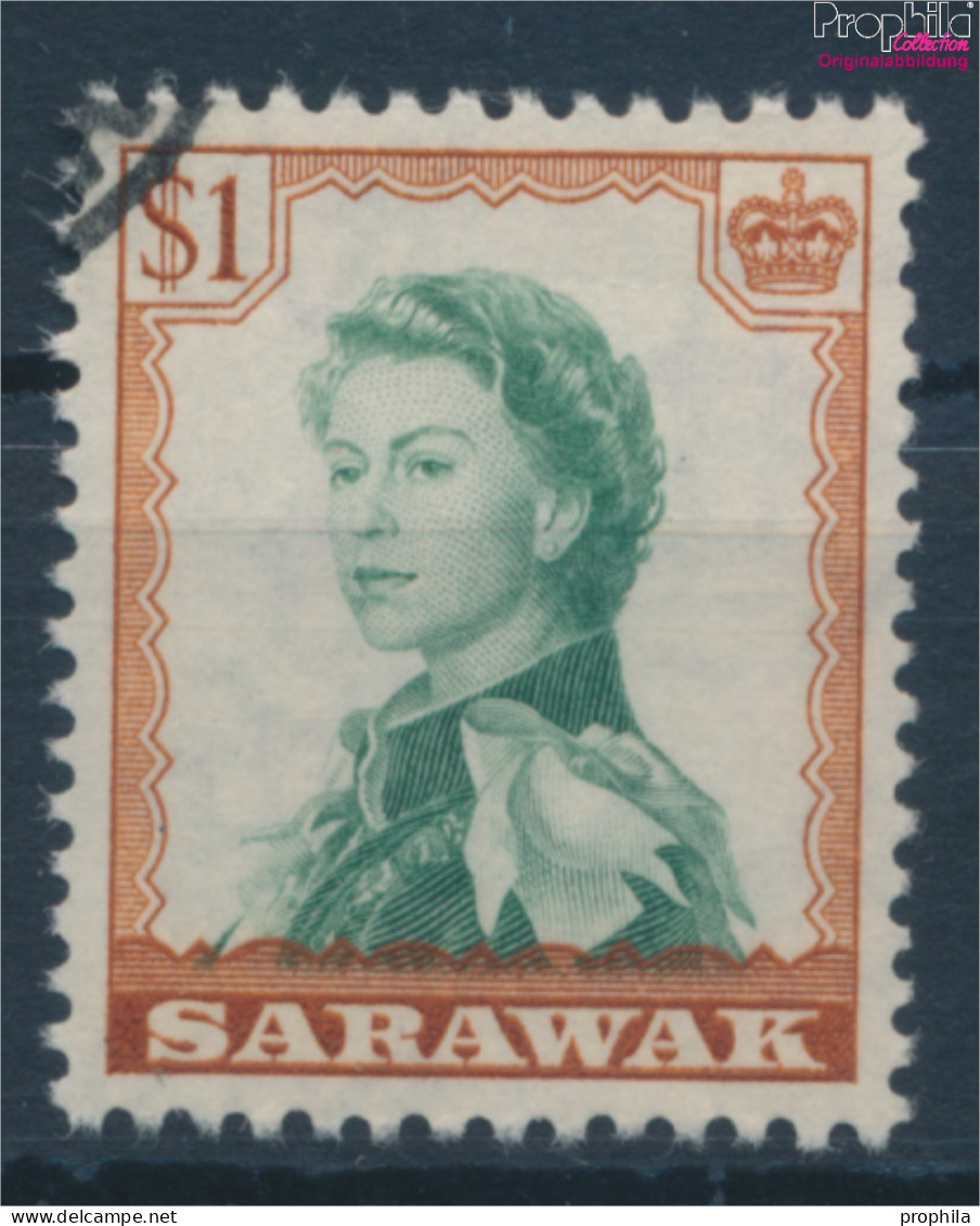 Sarawak (Malaysia) 200 Gestempelt 1955 Elisabeth Und Landesmotive (10310023 - Sarawak (...-1963)