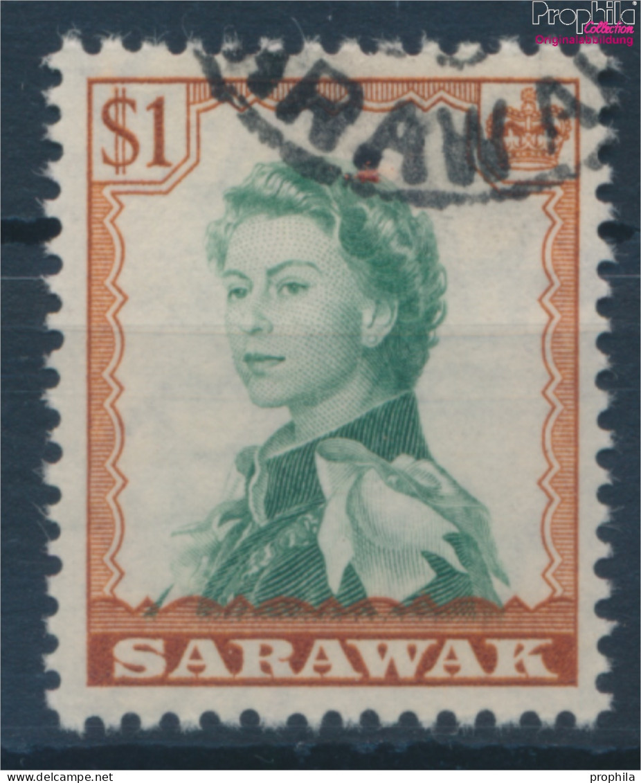 Sarawak (Malaysia) 200 Gestempelt 1955 Elisabeth Und Landesmotive (10310024 - Sarawak (...-1963)