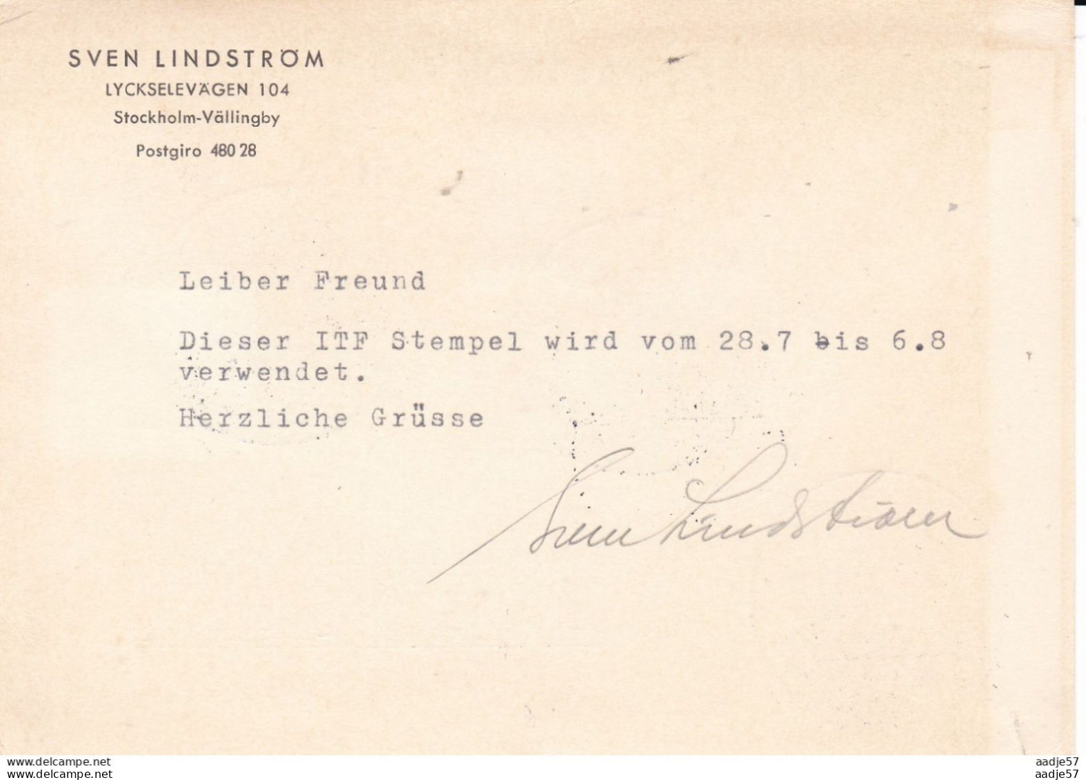 Denmark 1965 ITF International Transport Workers Federation Kopenhagen - Lettres & Documents