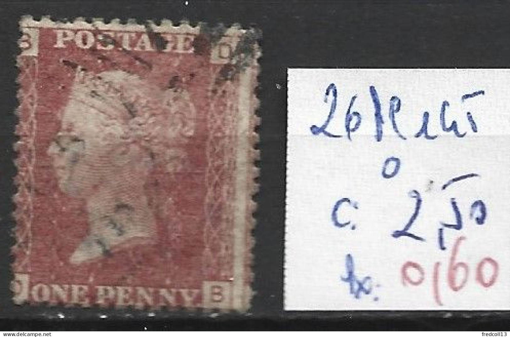 GRANDE-BRETAGNE 26 Planche 145 Oblitéré  Côte 2.50 € - Used Stamps