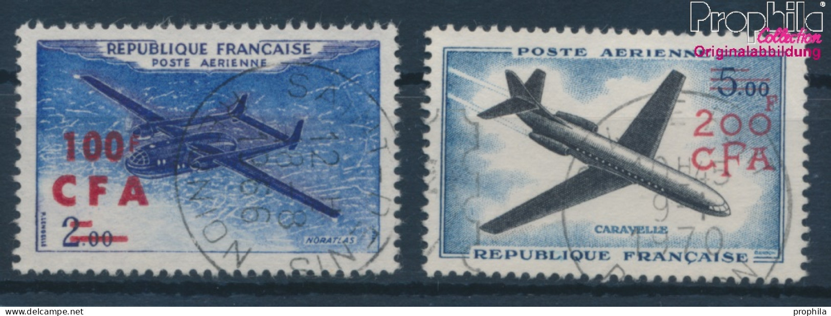 Reunion 418-419 (kompl.Ausg.) Gestempelt 1961 Flugpost (10309940 - Gebraucht