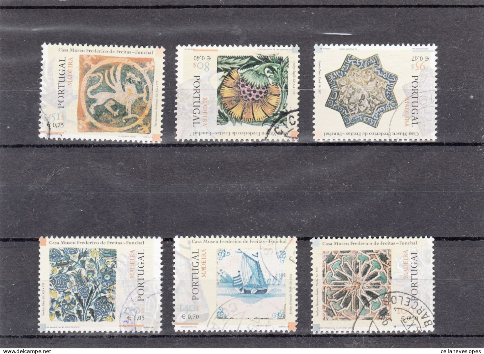 Portugal, (07), Azulejos Da Madeira, 1999, Mundifil Nº 2597 A 2602 Used - Gebruikt
