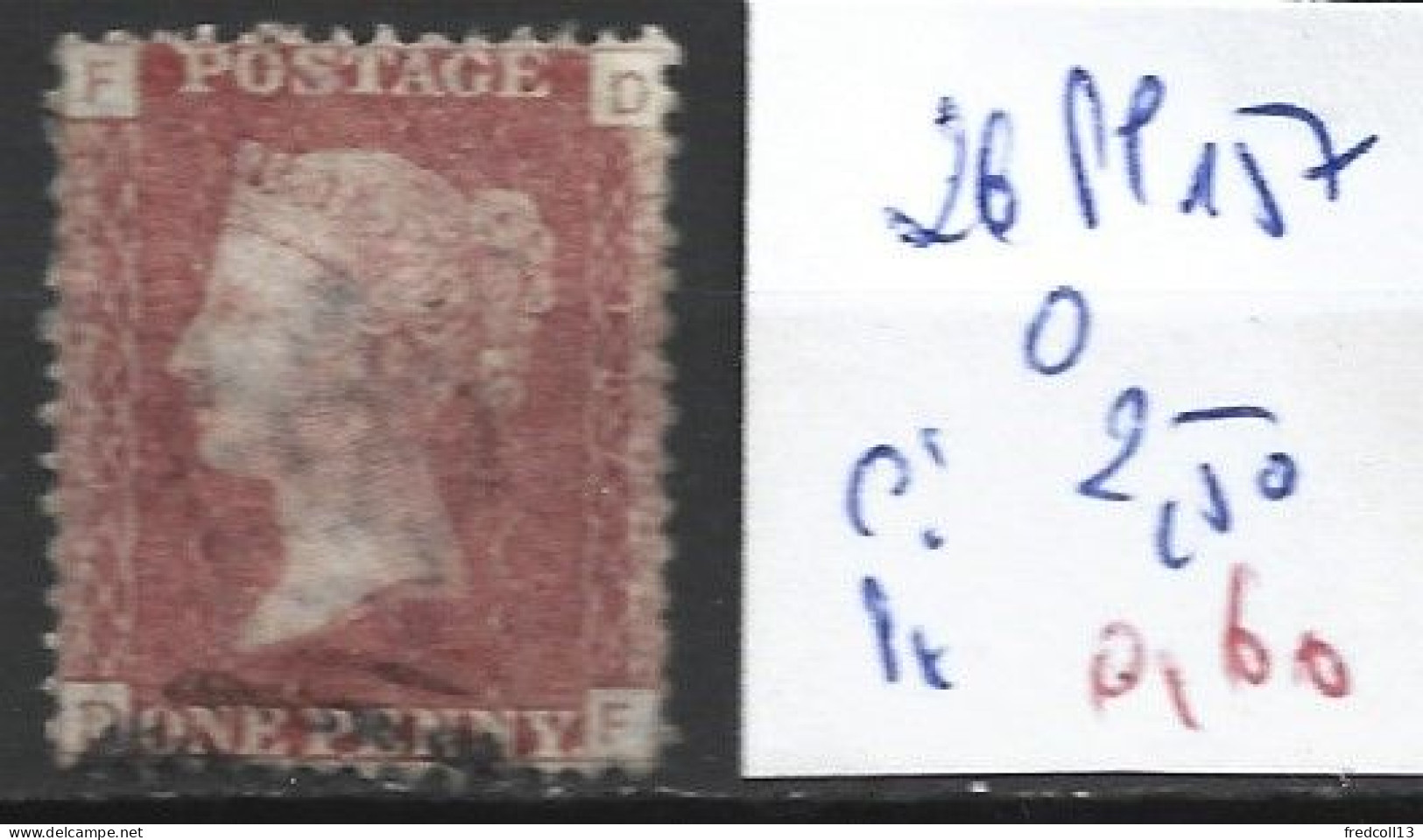 GRANDE-BRETAGNE 26 Planche 157 Oblitéré  Côte 2.50 € - Usati