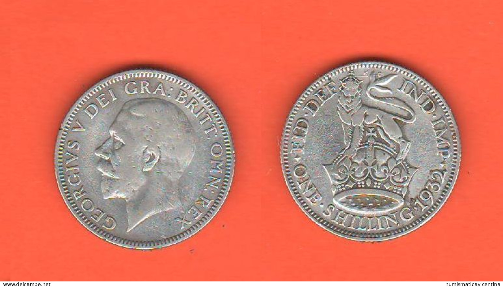 Great Britain One Shilling 1932 King George V° Inghilterra United Kingdom - I. 1 Shilling