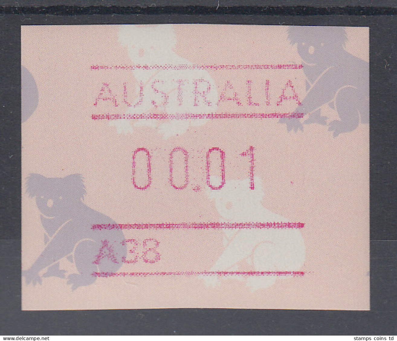 Australien Frama-ATM Koala Mit A-Nummer ** - Timbres De Distributeurs [ATM]