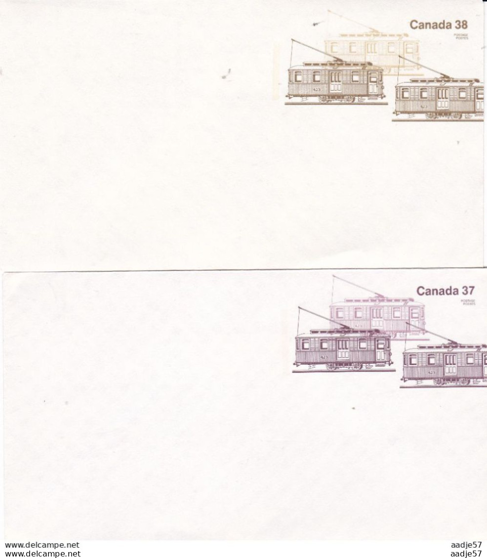 TRAMWAY / ENTIER POSTAL CANADA / STATIONERY Street Car Different Colour - Tranvías