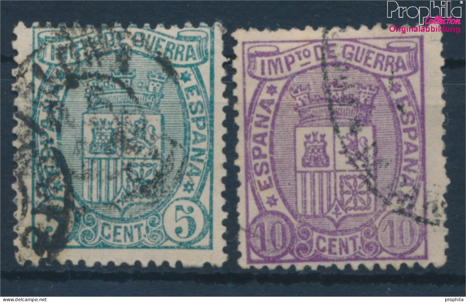 Spanien ZA3-ZA4 (kompl.Ausg.) Gestempelt 1875 Kriegssteuer (10294784 - Usati