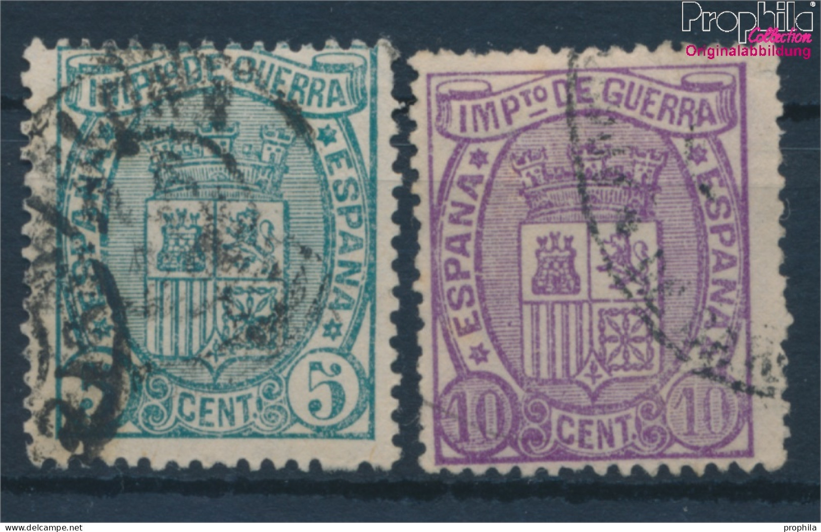 Spanien ZA3-ZA4 (kompl.Ausg.) Gestempelt 1875 Kriegssteuer (10294784 - Oblitérés