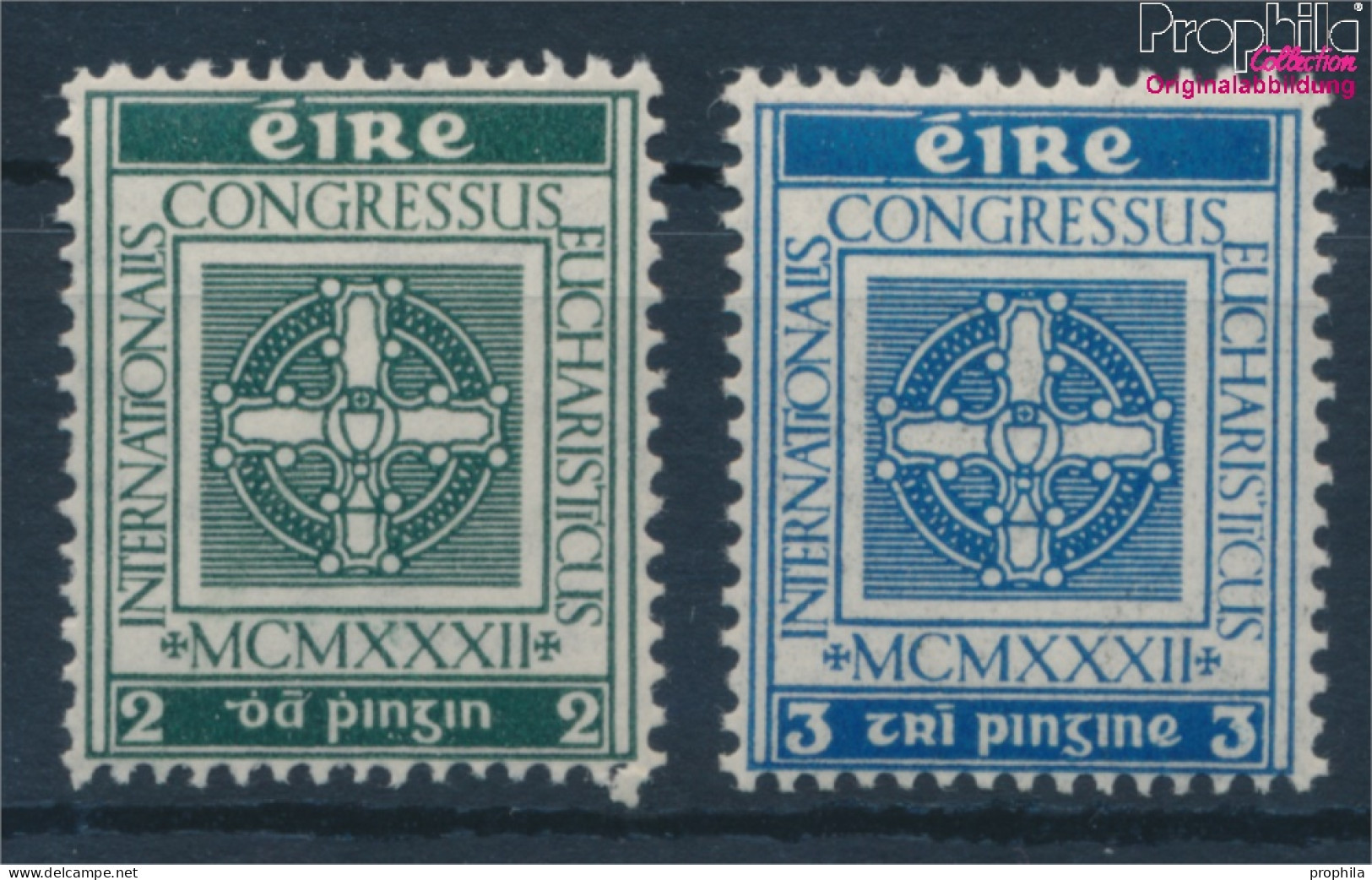 Irland 57-58 (kompl.Ausg.) Mit Falz 1932 Kongress (10292275 - Unused Stamps