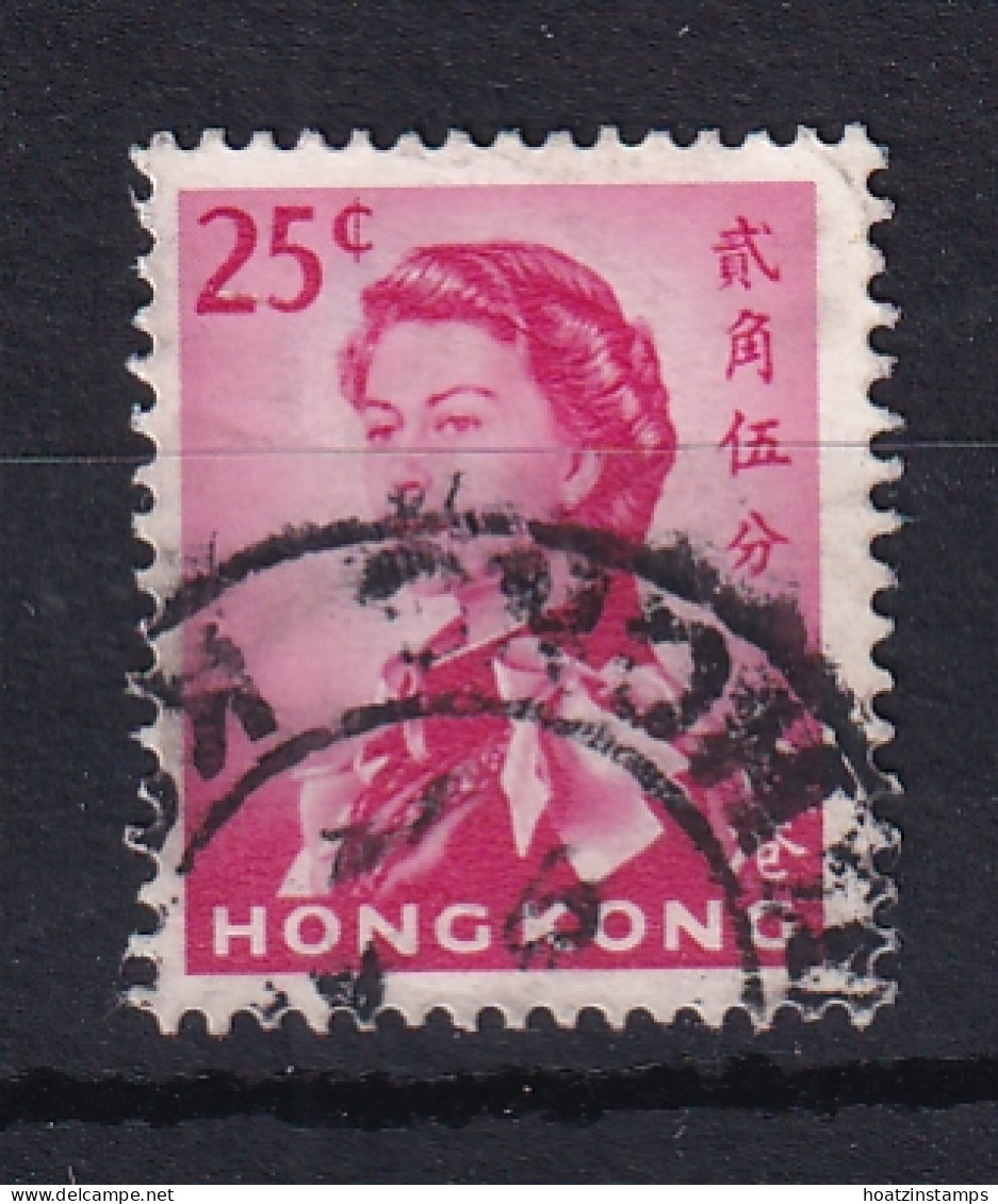 Hong Kong: 1962/73   QE II     SG200      25c      Used - Oblitérés