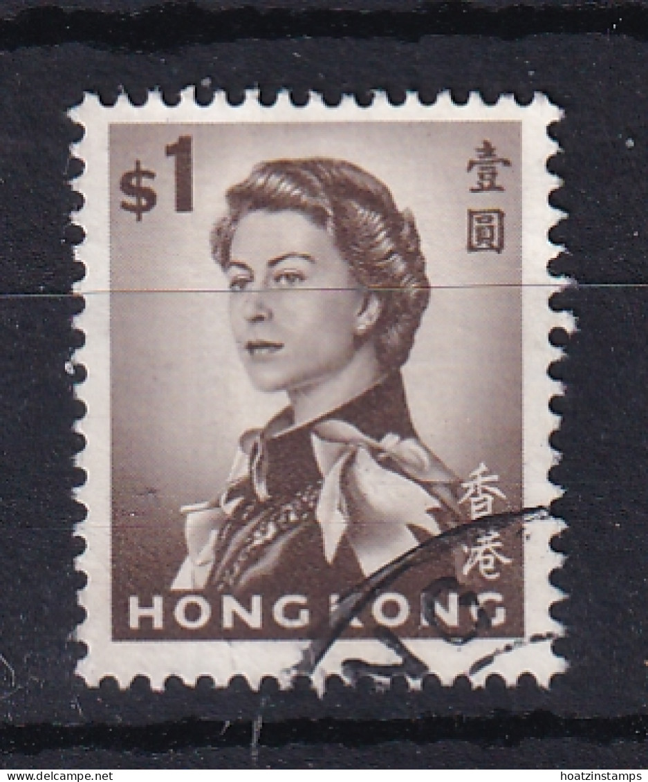 Hong Kong: 1962/73   QE II     SG205      $1      Used - Oblitérés