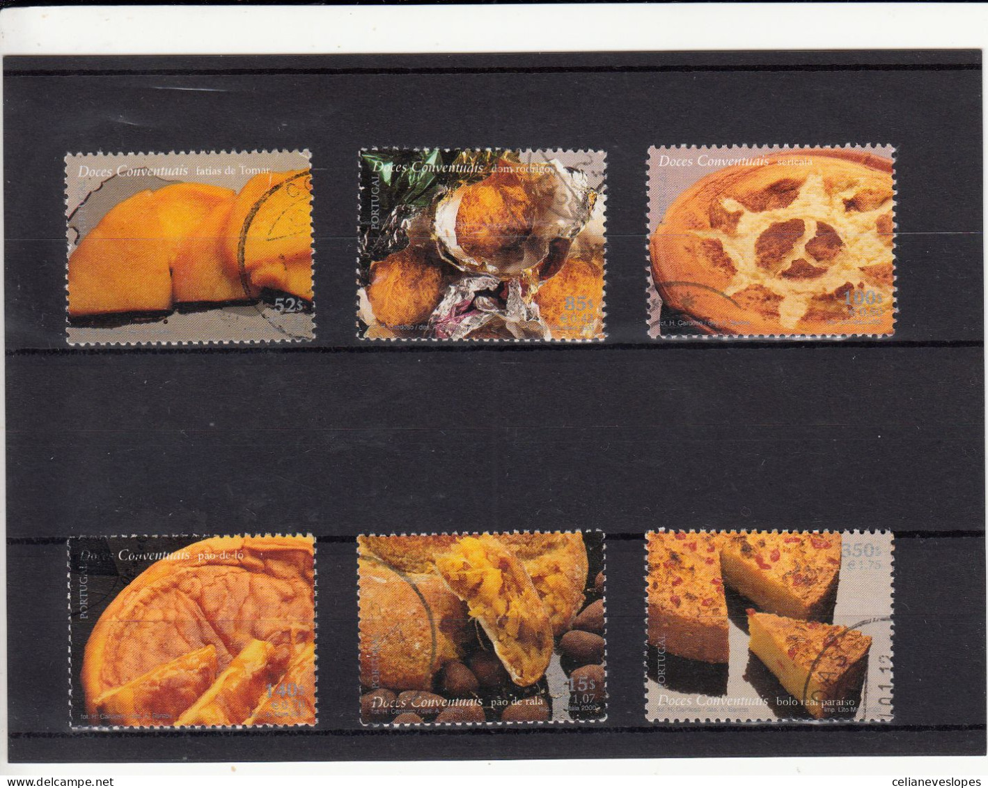 Portugal, (17), Doces Conventuais, 2000, Mundifil Nº 2695 A 2700 Used - Used Stamps
