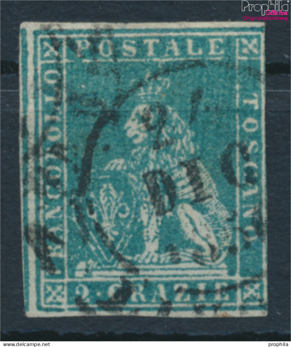 Italien - Toskana 5y Fein (B-Qualität) Gestempelt 1853 Löwe (10285054 - Toscane