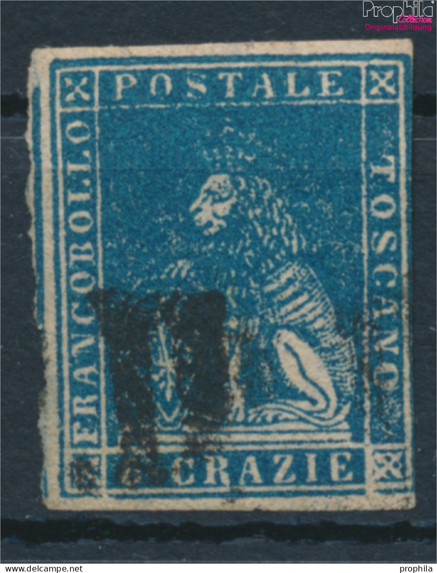 Italien - Toskana 15 Fein (B-Qualität) Gestempelt 1857 Löwe (10285051 - Toscane