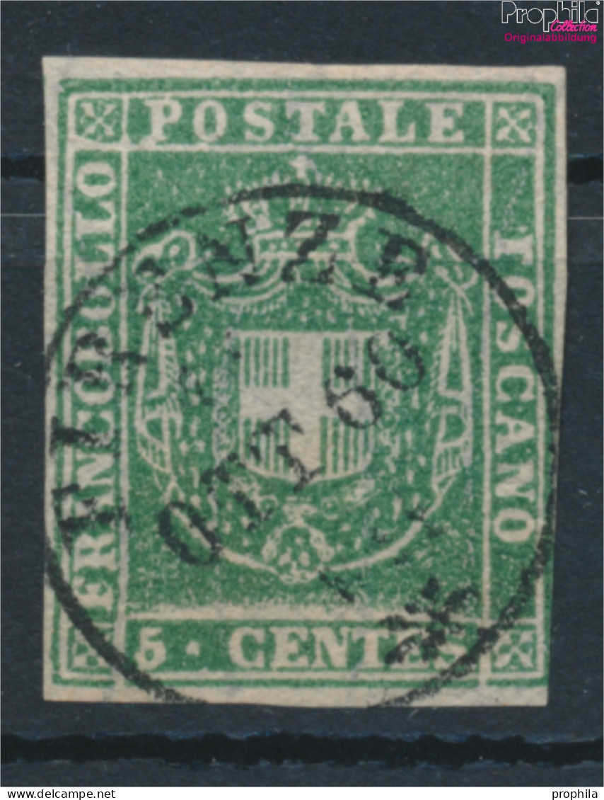 Italien - Toskana 18a Fein (B-Qualität) Gestempelt 1860 Wappen (10285050 - Toscane