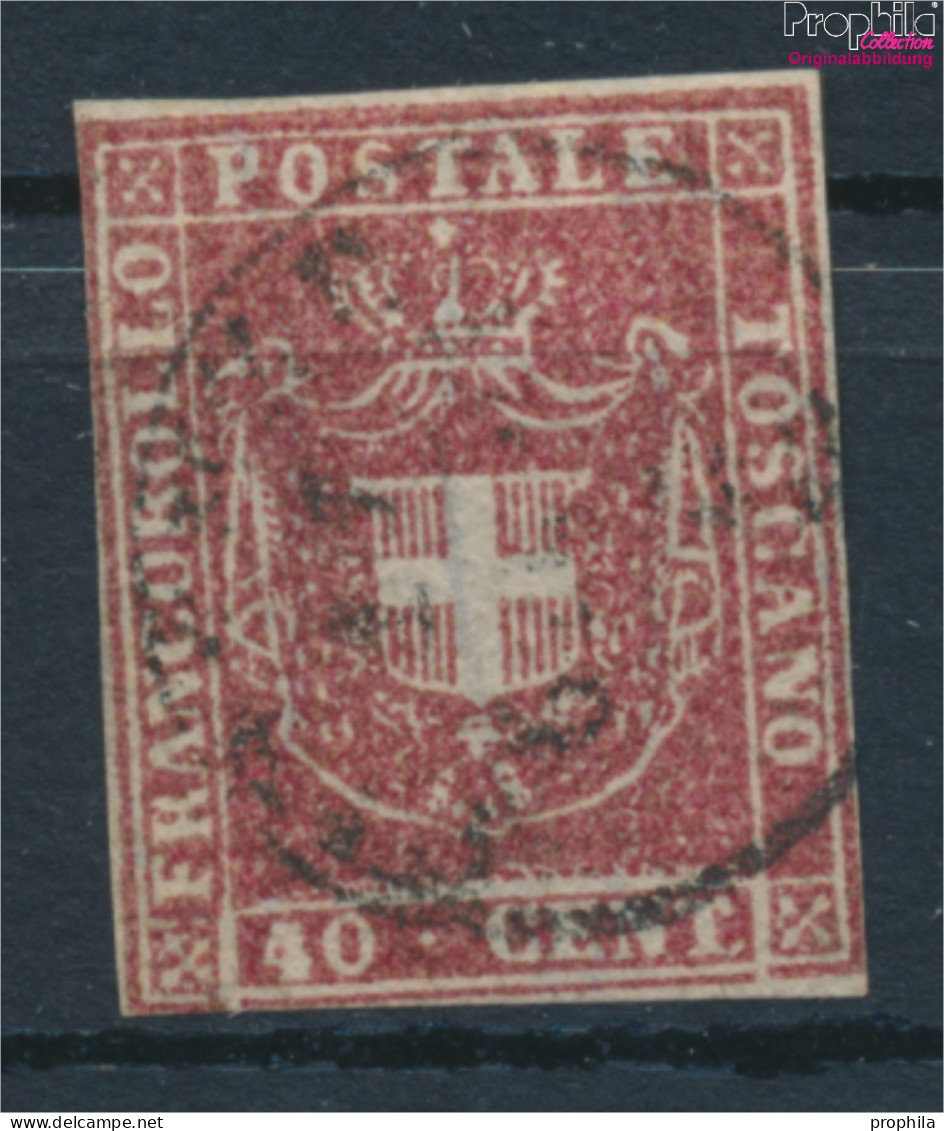 Italien - Toskana 21 Fein (B-Qualität) Gestempelt 1860 Wappen (10285045 - Toskana