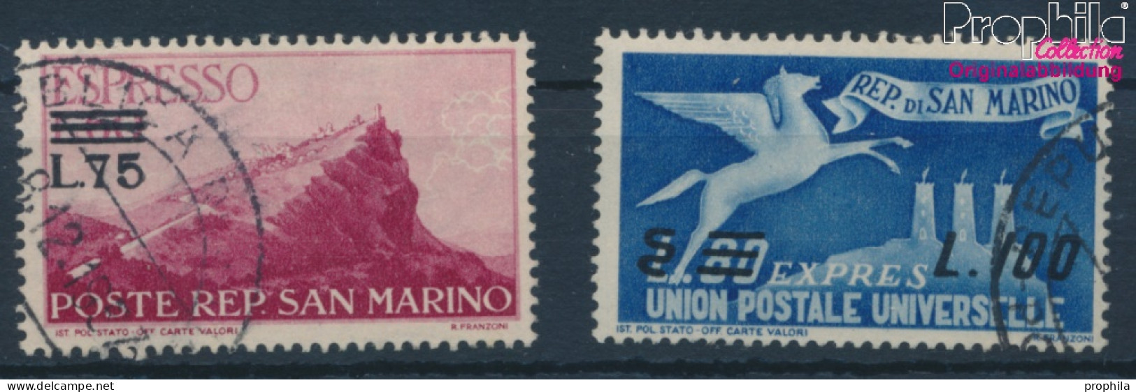 San Marino 584-585 (kompl.Ausg.) Gestempelt 1957 Eilmarken (10310578 - Oblitérés