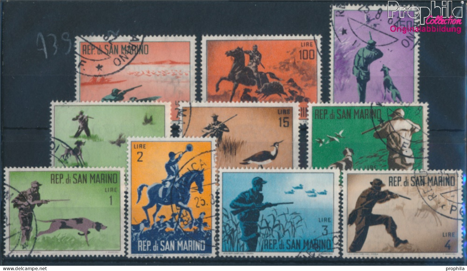 San Marino 739-748 (kompl.Ausg.) Gestempelt 1962 Jagdwesen (10310572 - Usados