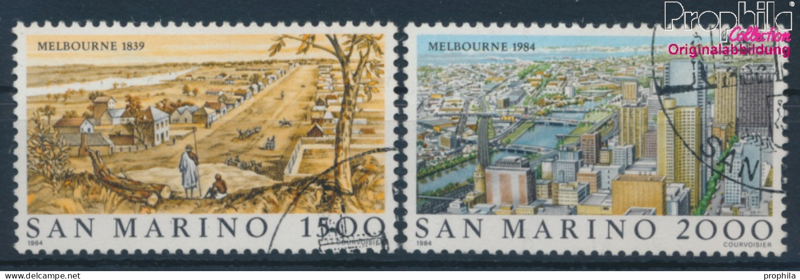 San Marino 1301-1302 (kompl.Ausg.) Gestempelt 1984 Weltstädte - Melbourne (10310479 - Oblitérés
