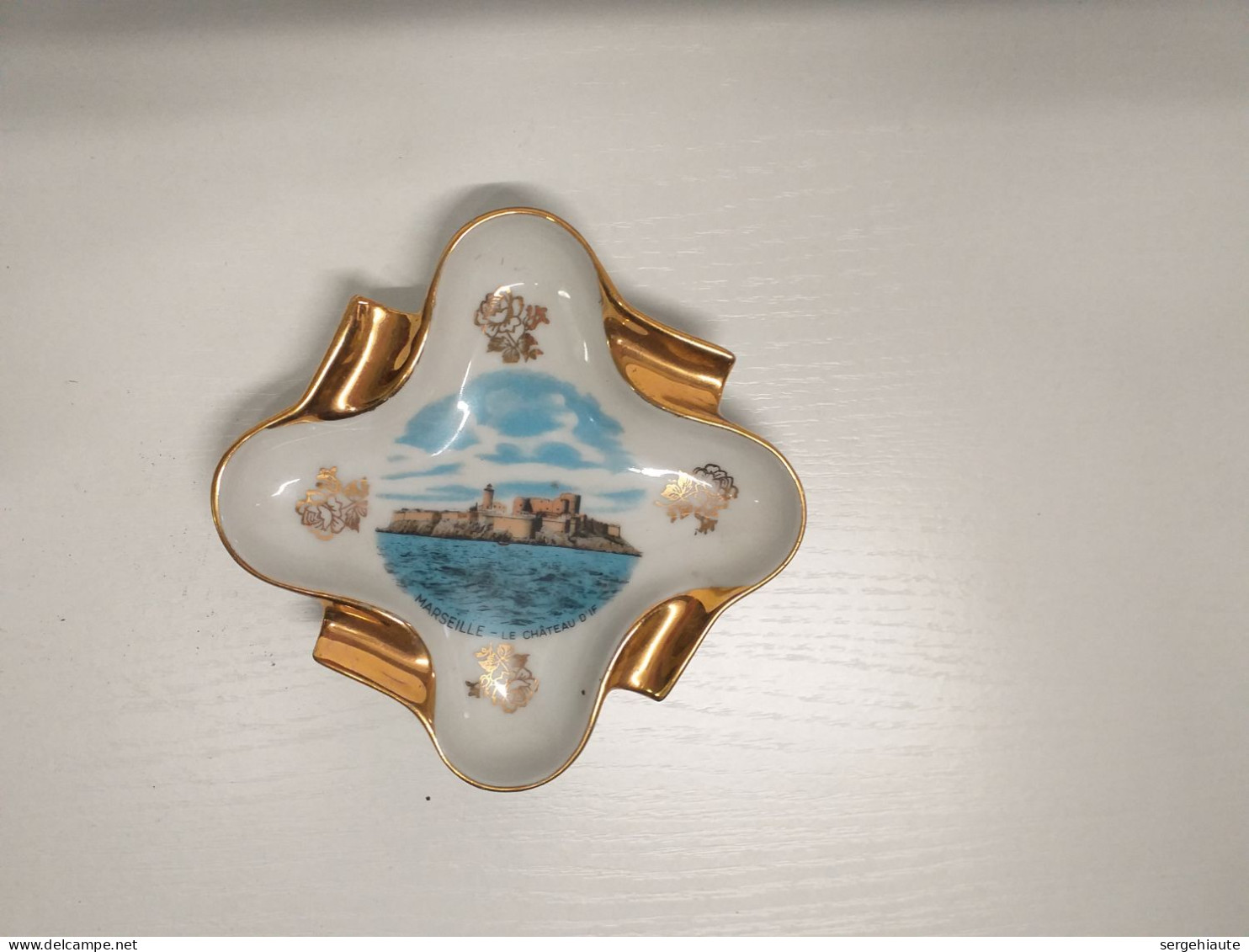 Marseille, Château D'If, Cendrier Porcelaine De Limoges - Obj. 'Herinnering Van'