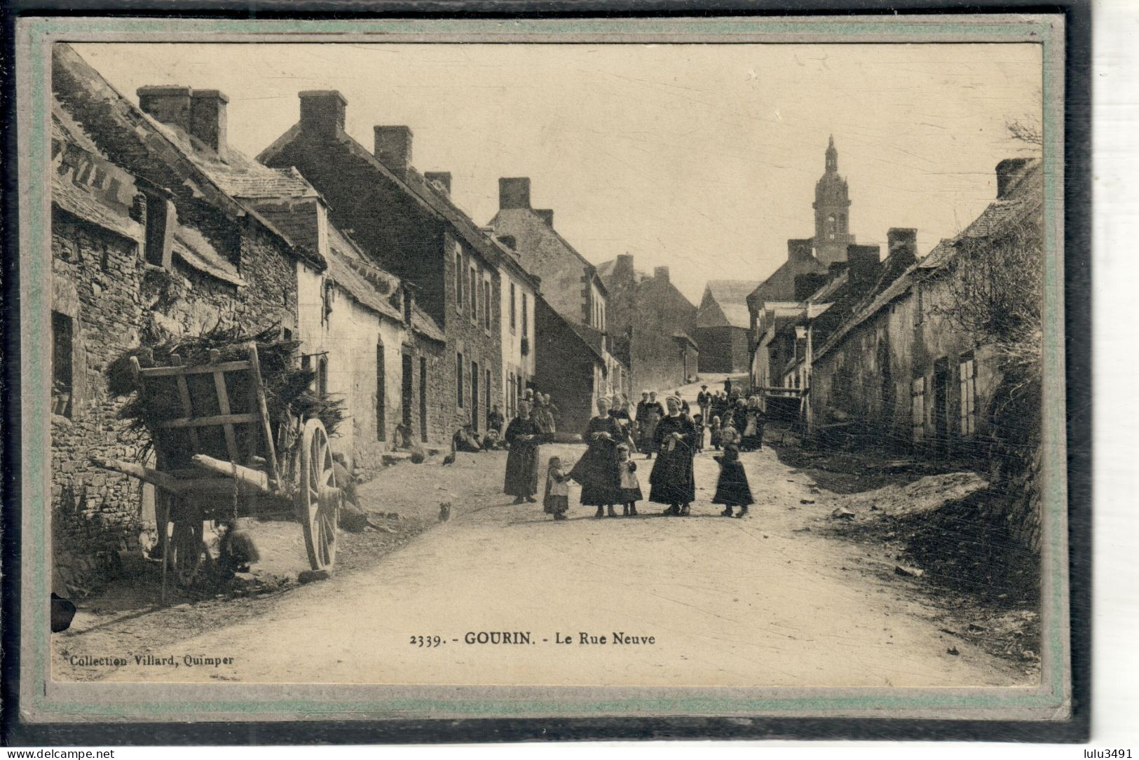 CPA (56) GOURIN - Aspect De La Rue Neuve En 1910 - Gourin