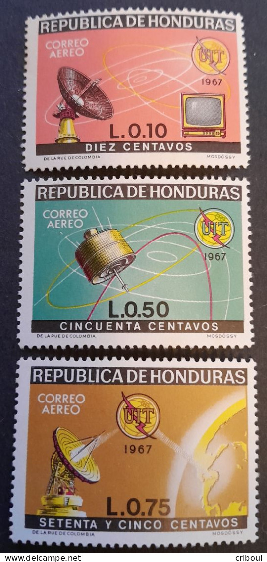 Honduras 1968 Télécommunications Satellite Timbres Du Bloc Feuillet Yvert BF11 ** MNH - Amérique Du Nord