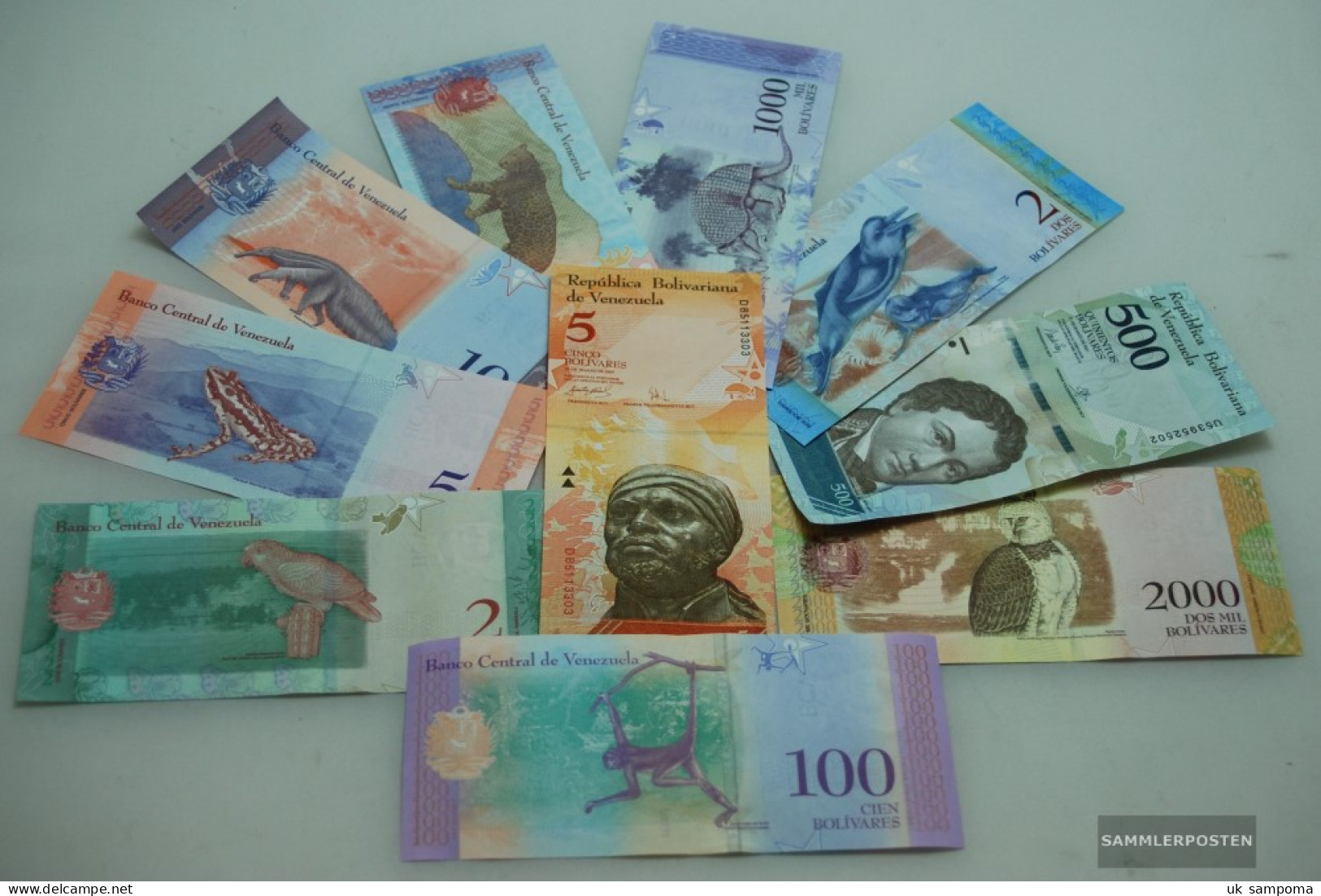 Venezuela 10 Different Banknotes - Venezuela