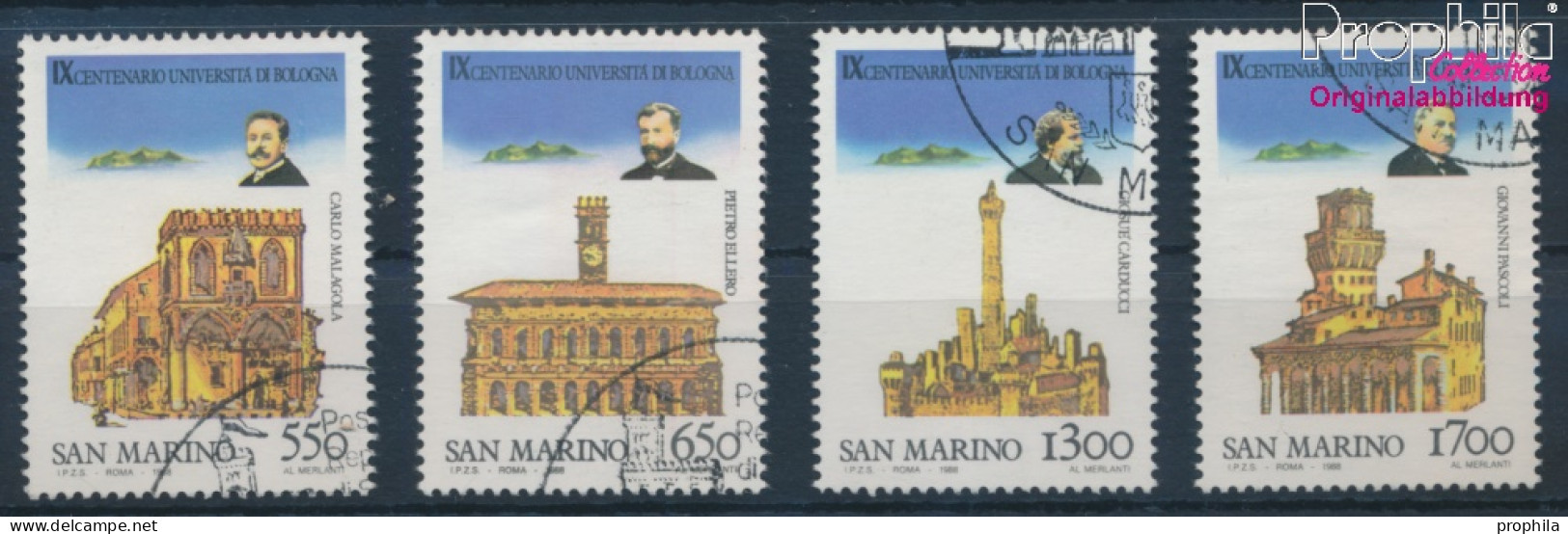 San Marino 1387-1390 (kompl.Ausg.) Gestempelt 1988 Bologna (10310594 - Oblitérés