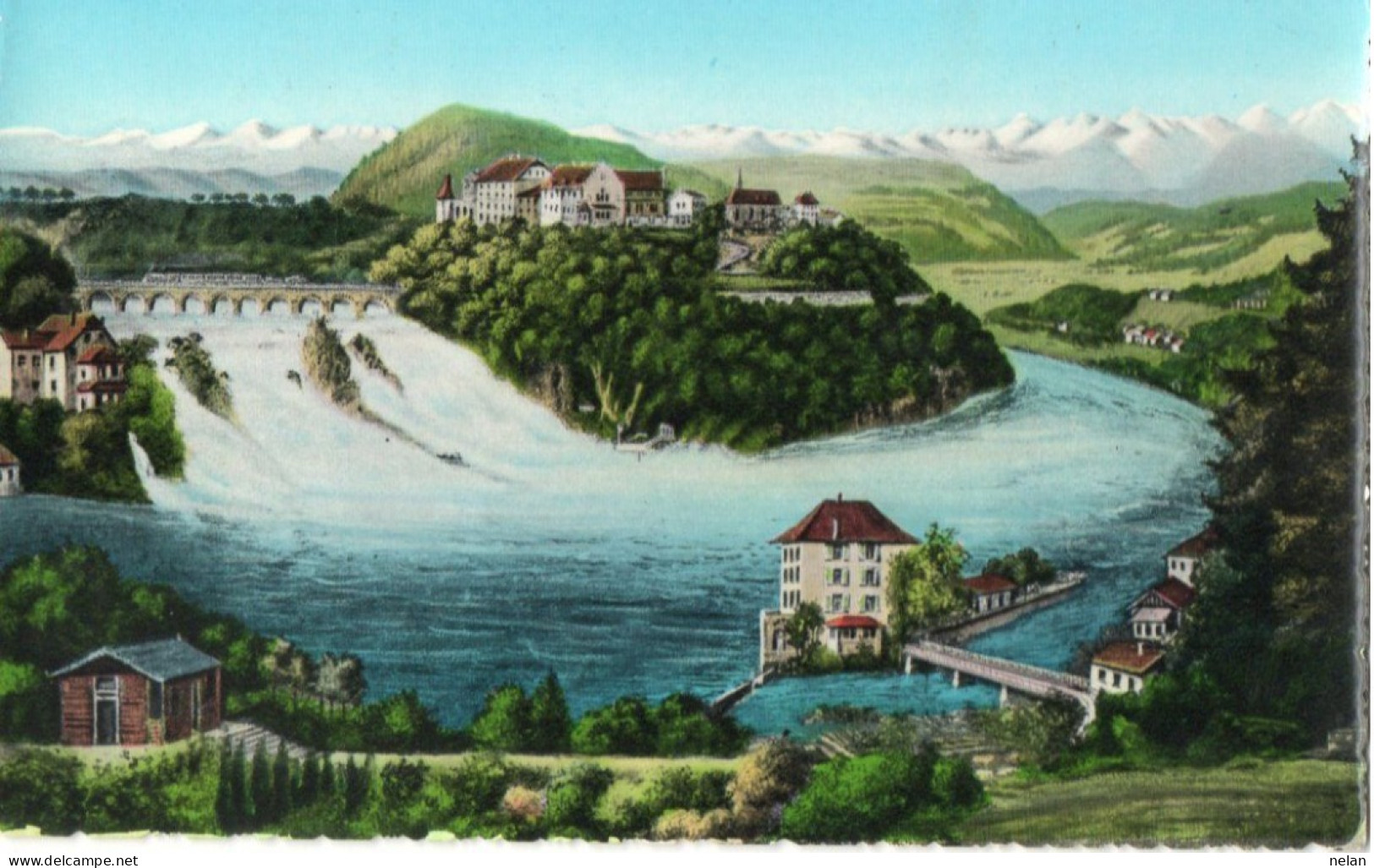 RHEINFALL UND DIE ALPEN - F.P. - Laufen-Uhwiesen 