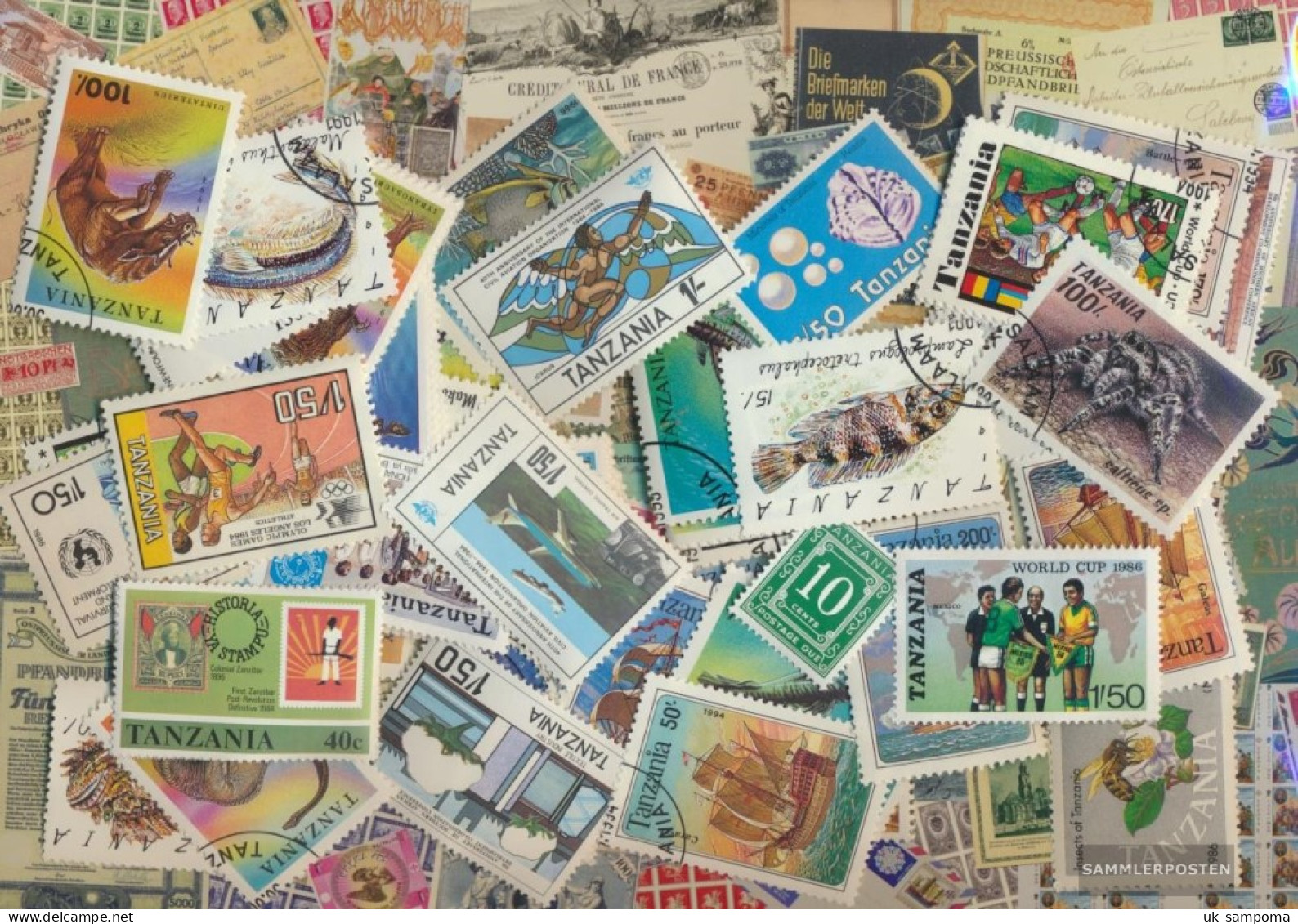 Tanzania 100 Different Stamps - Tanzanie (1964-...)